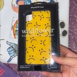 An IPhone Xr wildflower sadurdays case